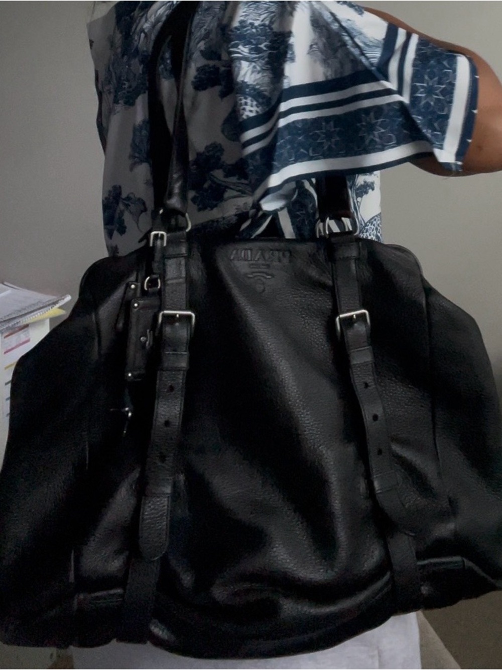Prada Vintage Clasp Shoulder Bag - Picture 13 of 13
